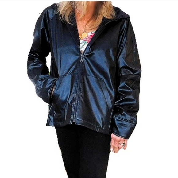 OUTBROOK MEN S/WMN. L NAVY INSULATD HOODED JACKET - Picture 4 of 7